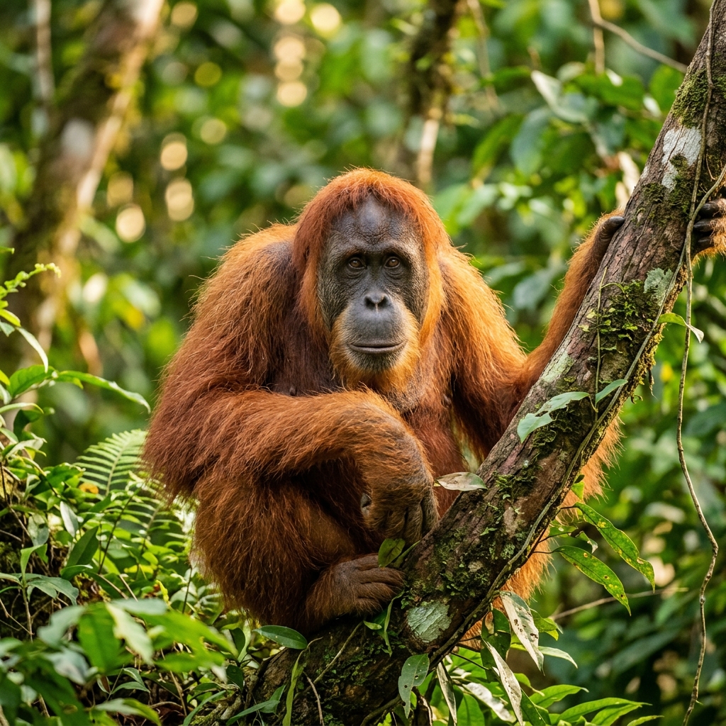 Wild Sumatran Orangutan